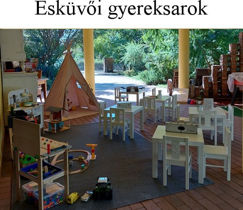 KreativNana esküvői gyermekfelügyelet, esküvői gyereksarok